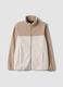 Light beige relaxed-fit zip sweatshirt_0