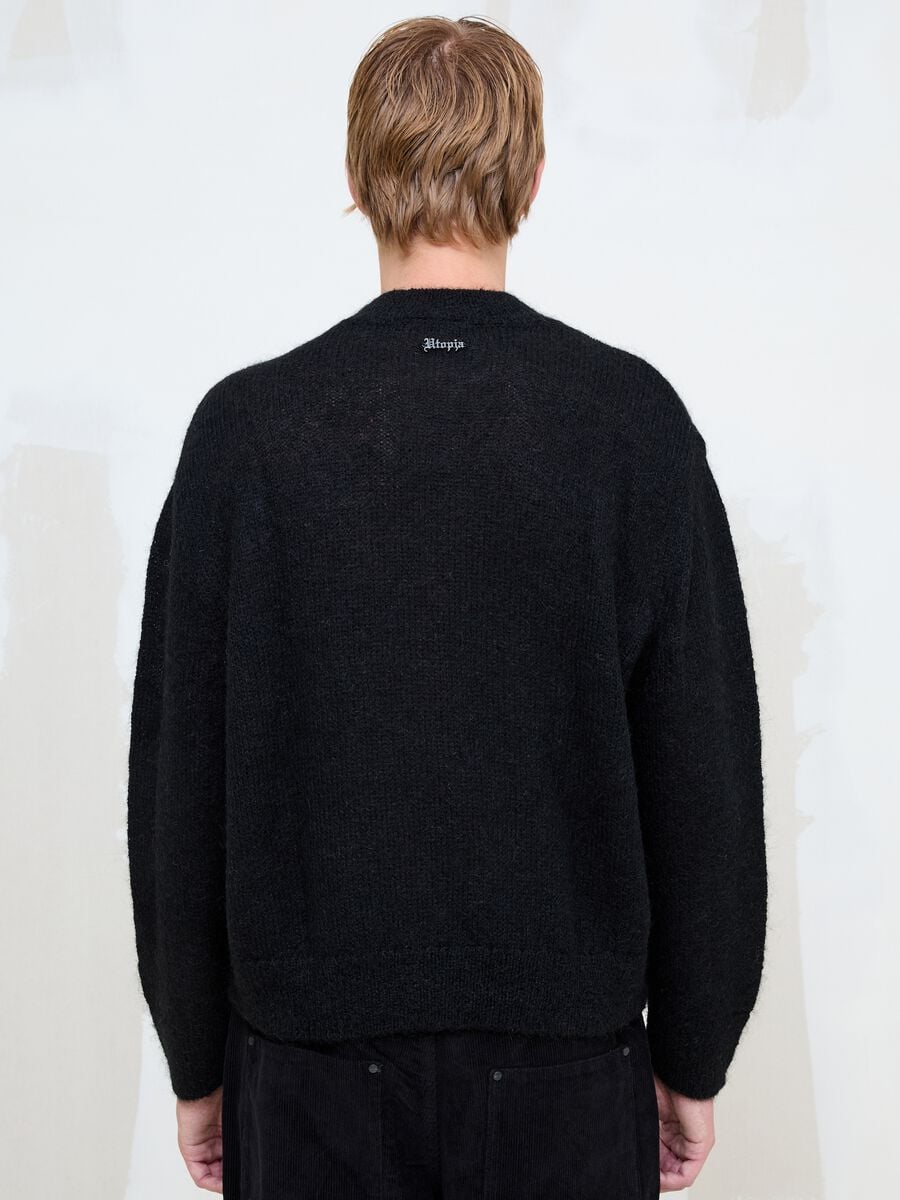Black Mohair Crew Neck_4