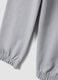 Pantalon jogger gris en coton m&eacute;lang&eacute;_3