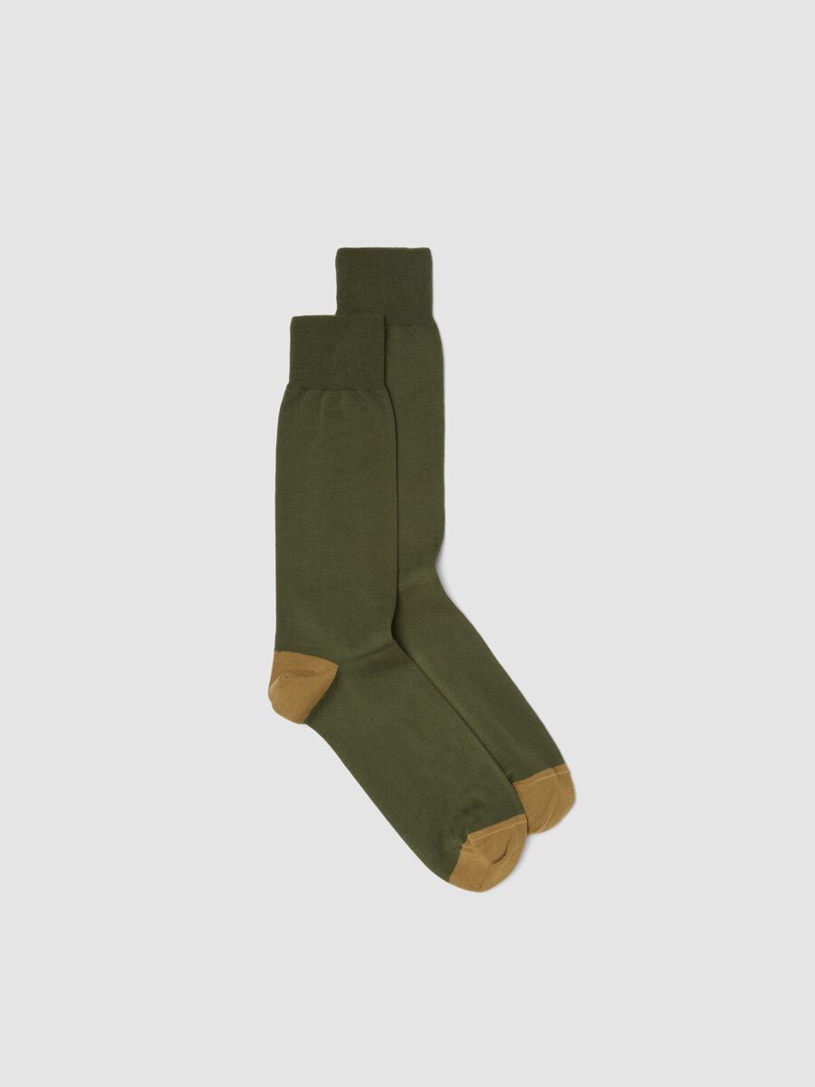 Gr&uuml;ne kurze Socken aus Stretch-Baumwolle_0