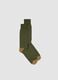 Green short stretch-cotton socks_0