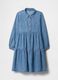 Denim dress with flounces_3