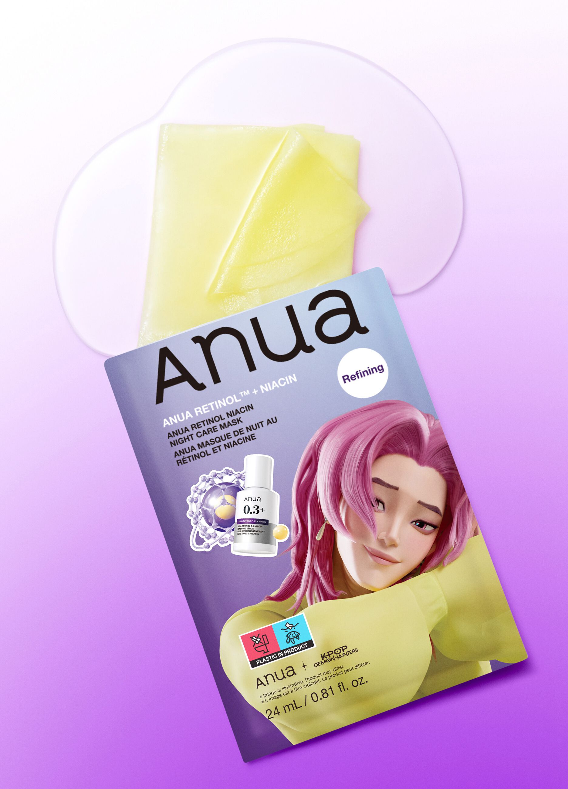 &Mu;ά&sigma;&kappa;&alpha; &nu;&upsilon;&chi;&tau;&epsilon;&rho;&iota;&nu;ή&sigmaf; &pi;&epsilon;&rho;&iota;&pi;&omicron;ί&eta;&sigma;&eta;&sigmaf; Retinol Niacin 24 ml | Anua K-Pop Demon Hunters