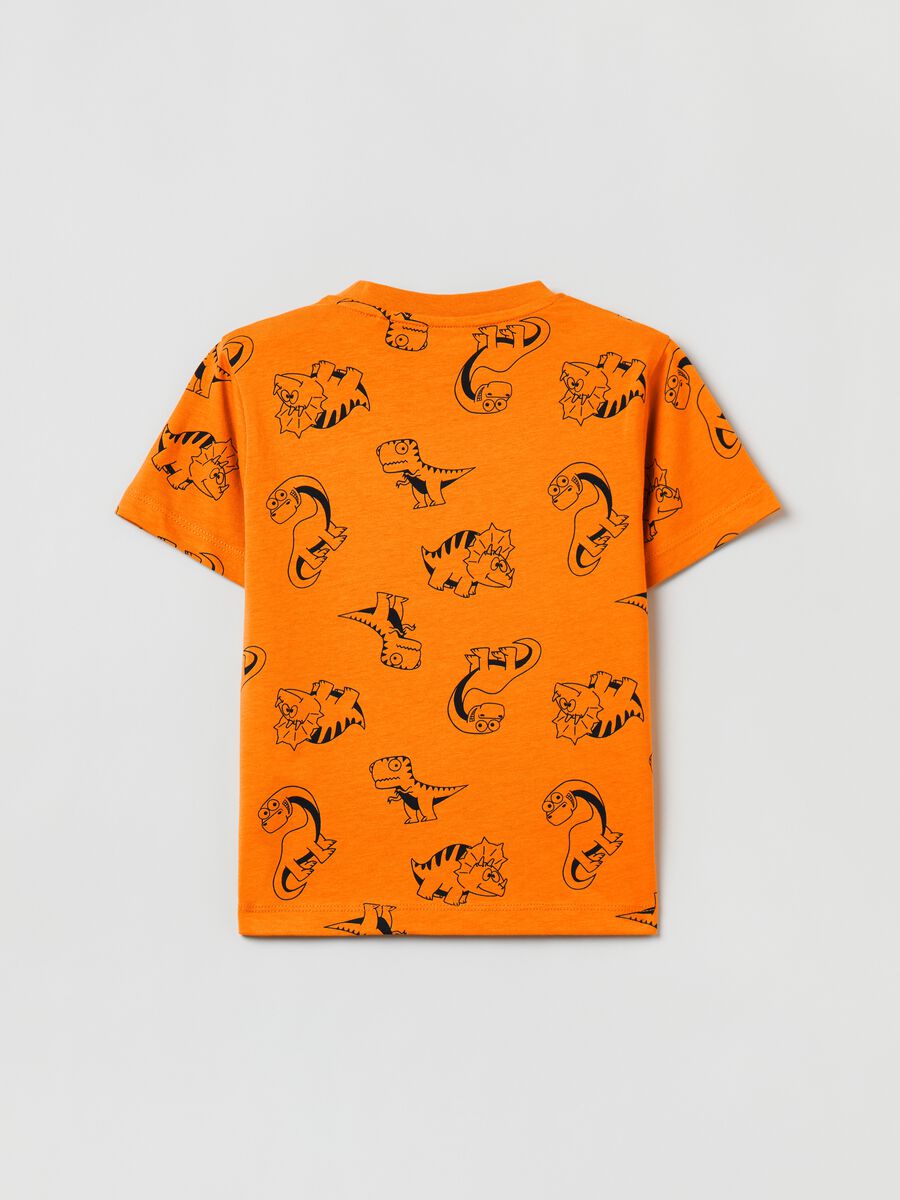 T-shirt with all-over dinosaurs print_1
