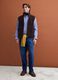 Colete castanho regular fit com efeito teddy_1