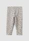 Mehrfarbige Leggings aus Bio-Baumwollmix mit Animal-Print f&uuml;r Baby-M&auml;dchen_0