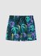 Blue patterned boys&rsquo; swim shorts_0