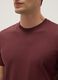 Red pure cotton regular fit T-shirt_3