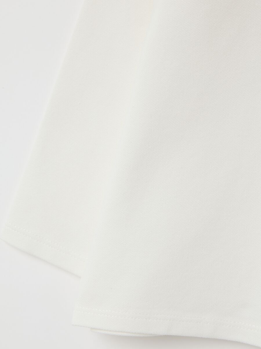 Girls white cotton regular fit sweater_3