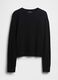 Black sweater in cotton and acrylic blend_3