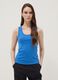 Blue pure cotton vest top_2