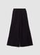 Black wide-leg trousers in pure cotton_3