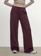 Violette Wide-Leg-Hose aus elastischem Modal mit Tunnelzug_1