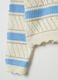 Striped pullover with openwork design_3