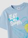 Hellblaues Jungen‑T‑Shirt aus reiner Baumwolle mit Simpsons‑Print_5
