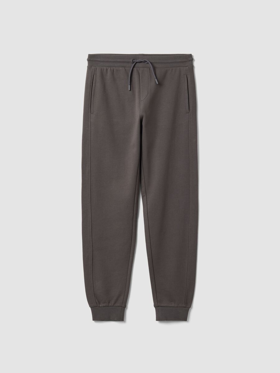 Grey organic cotton joggers_4