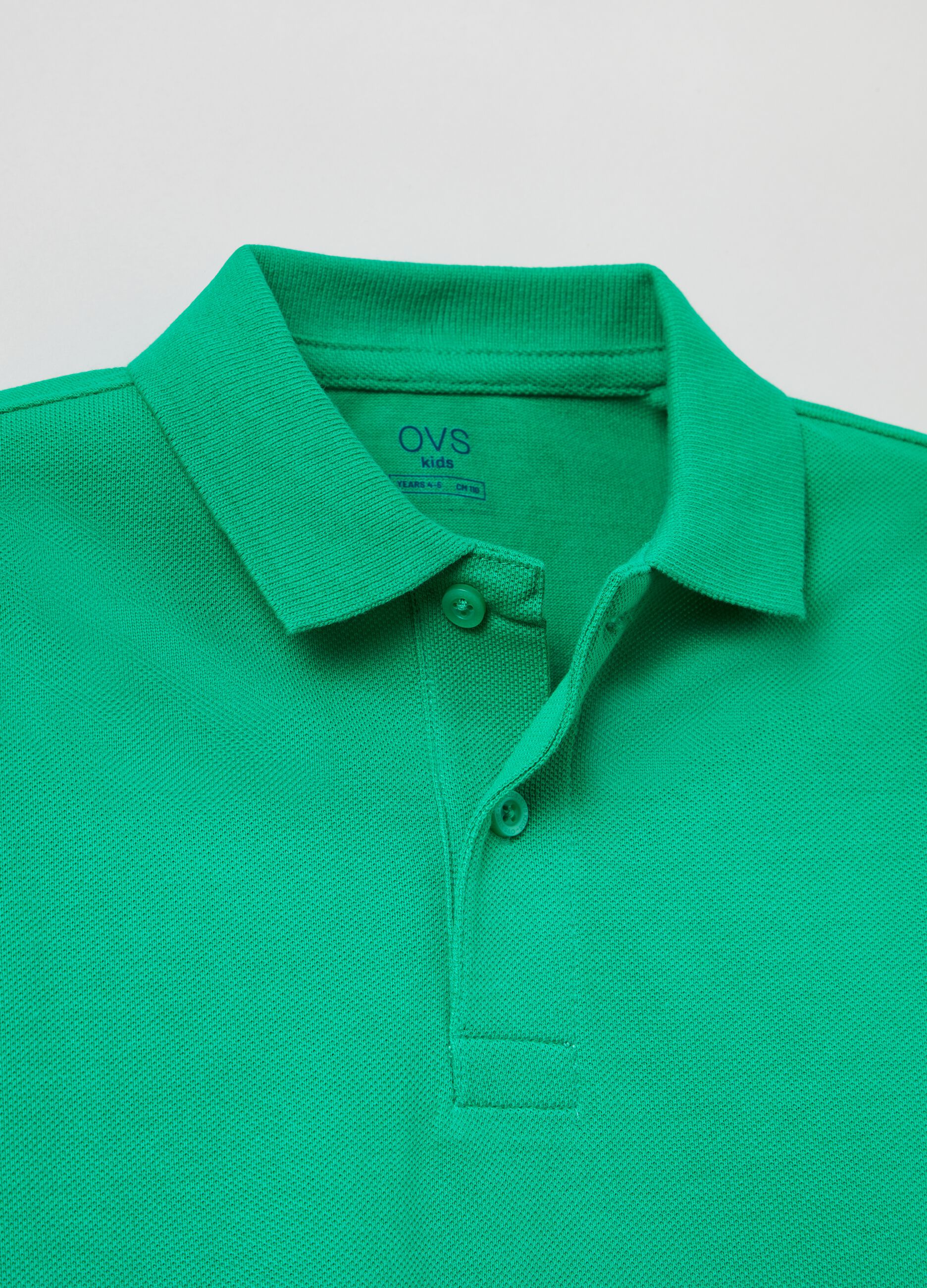 Solid colour piquet polo shirt