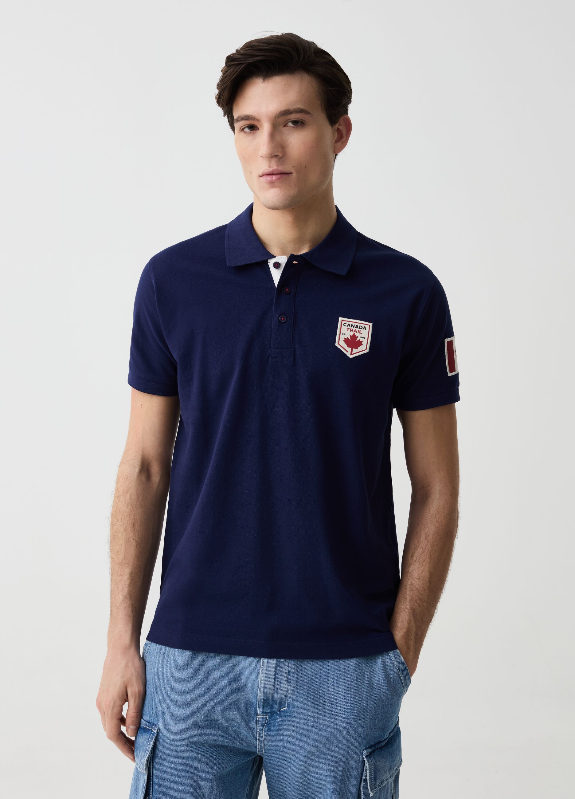 Canada Trail polo shirt with patch
