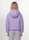 Casaco ultralight roxo revers&iacute;vel com capuz e fecho de correr para menina_3
