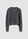 Cardigan cinzento em mistura de l&atilde; com tran&ccedil;as_6