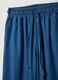 Blue wide-leg pure lyocell trousers, regular fit_5