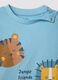 Pijama de beb&eacute; azul-claro em puro algod&atilde;o, corte regular, com animais_2
