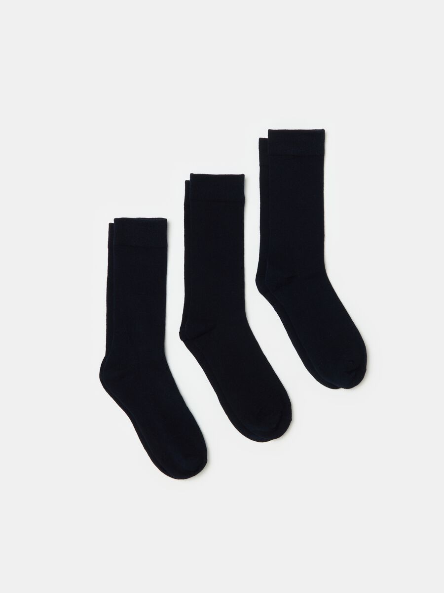 Three-pair pack midi socks in organic cotton_0