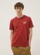 Red pure cotton regular-fit T-shirt with print_2