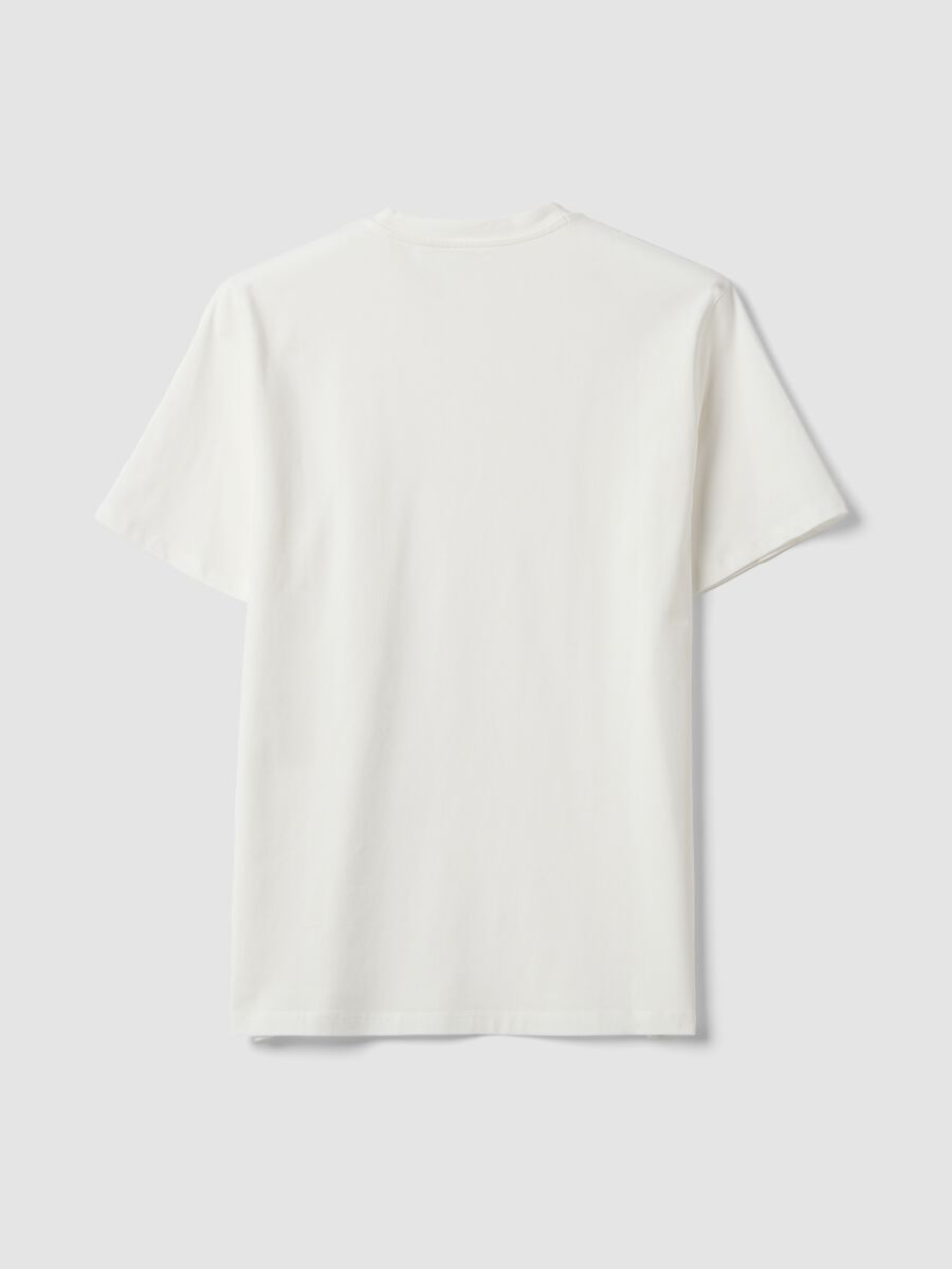 White organic cotton slim-fit short-sleeve T-shirt_6