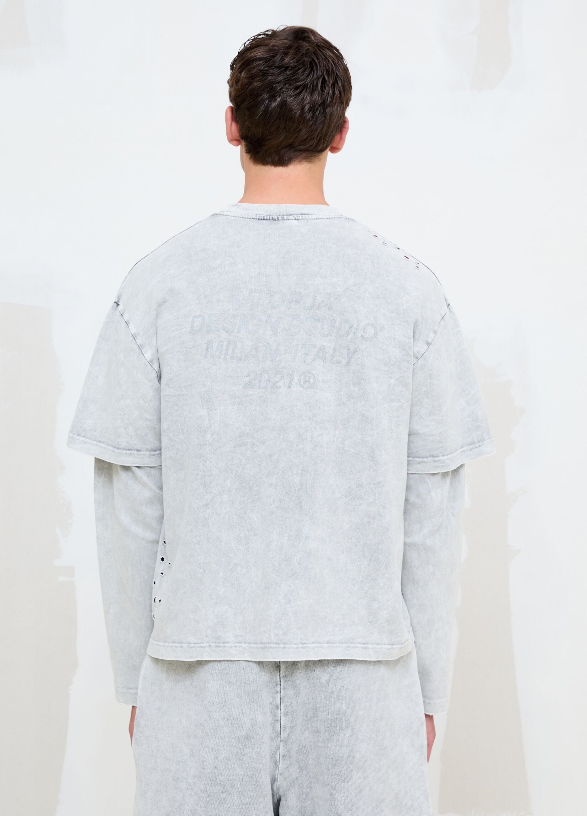 Double Longsleeve Washed Moonstone