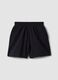M&auml;dchenshorts aus reinem Baumwolle in Schwarz, Oversize-Passform_0