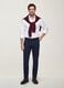 Blue slim-fit chino trousers in lyocell and stretch cotton_0