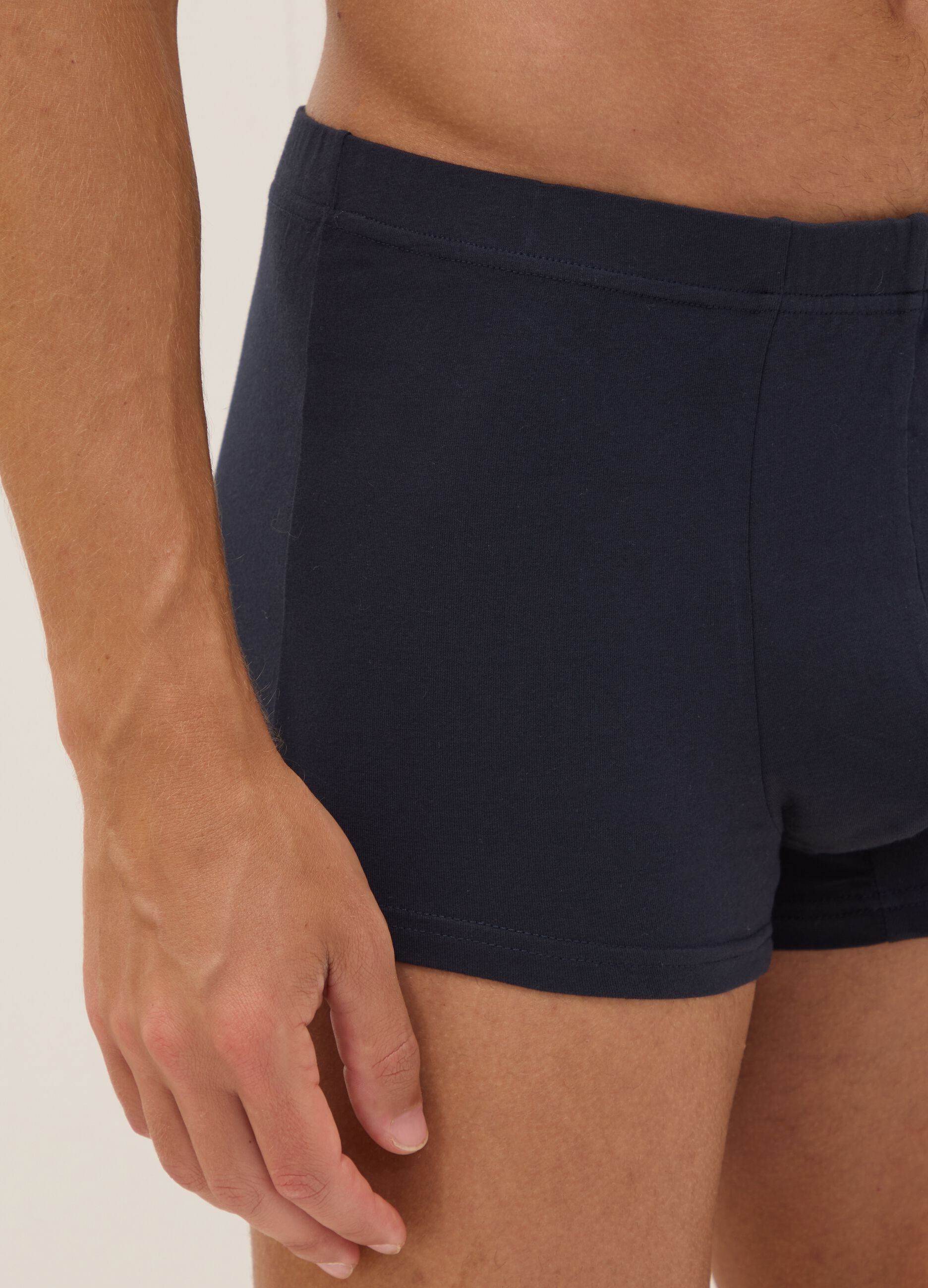 Blaue Boxershorts aus Bio-Baumwolle
