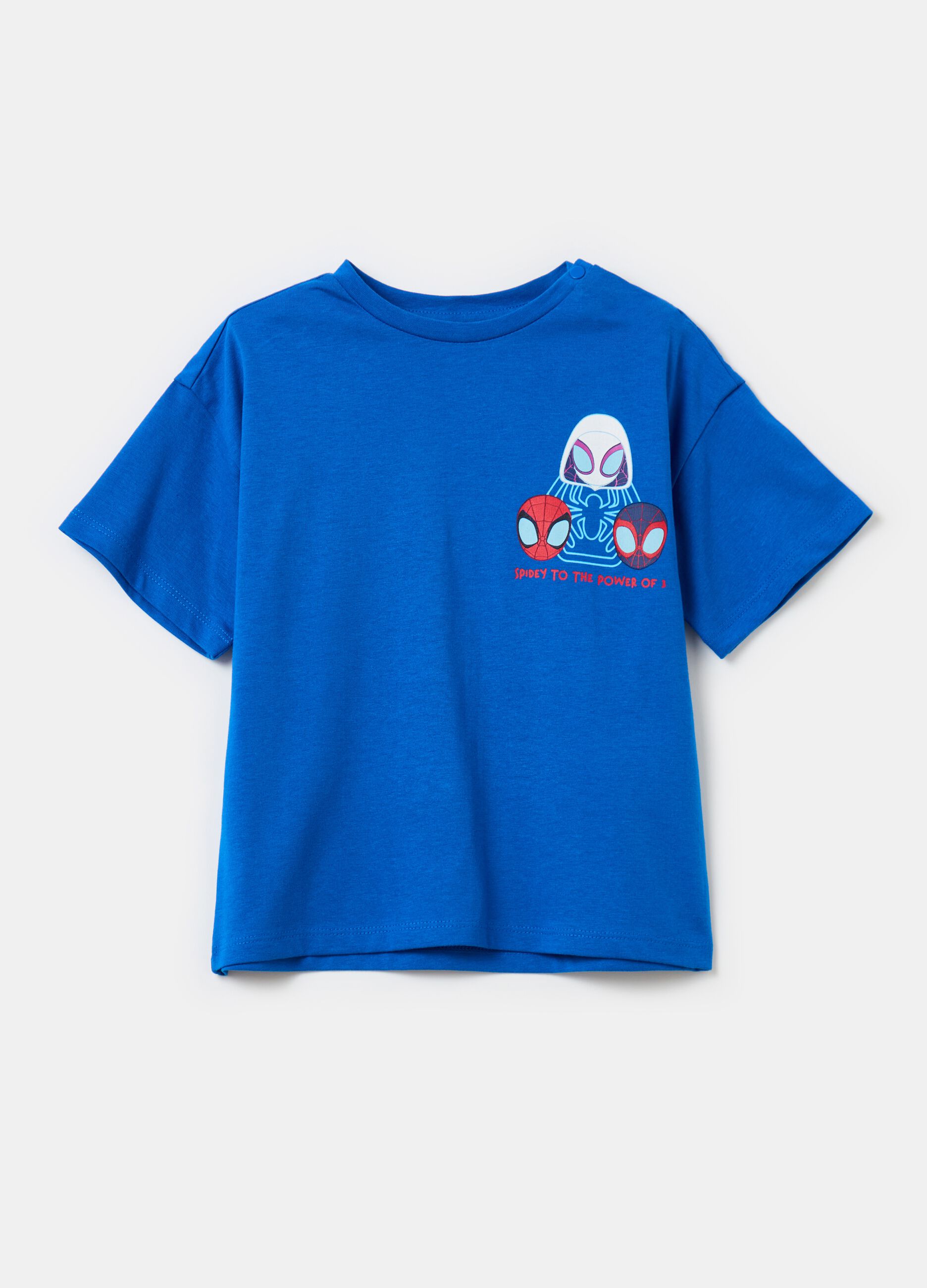 Cotton T-shirt with Spidey print