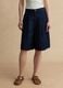 Wide leg pure cotton blue shorts_1