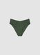 Gr&uuml;ne, hoch geschnittene Bikinihose aus Stretchmaterial_0