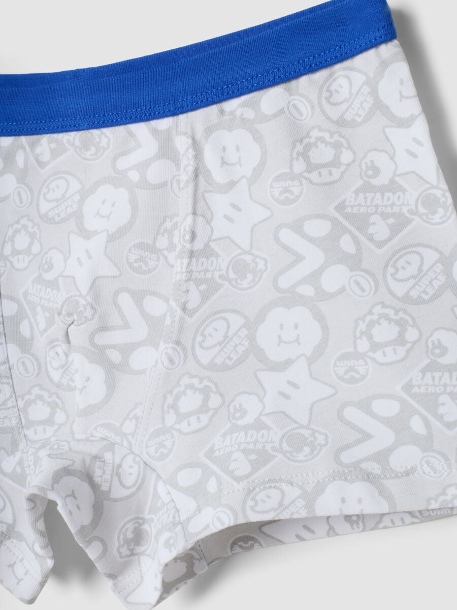 3-pack of Mario Kart print midi boxer shorts in stretch organic cotton_2