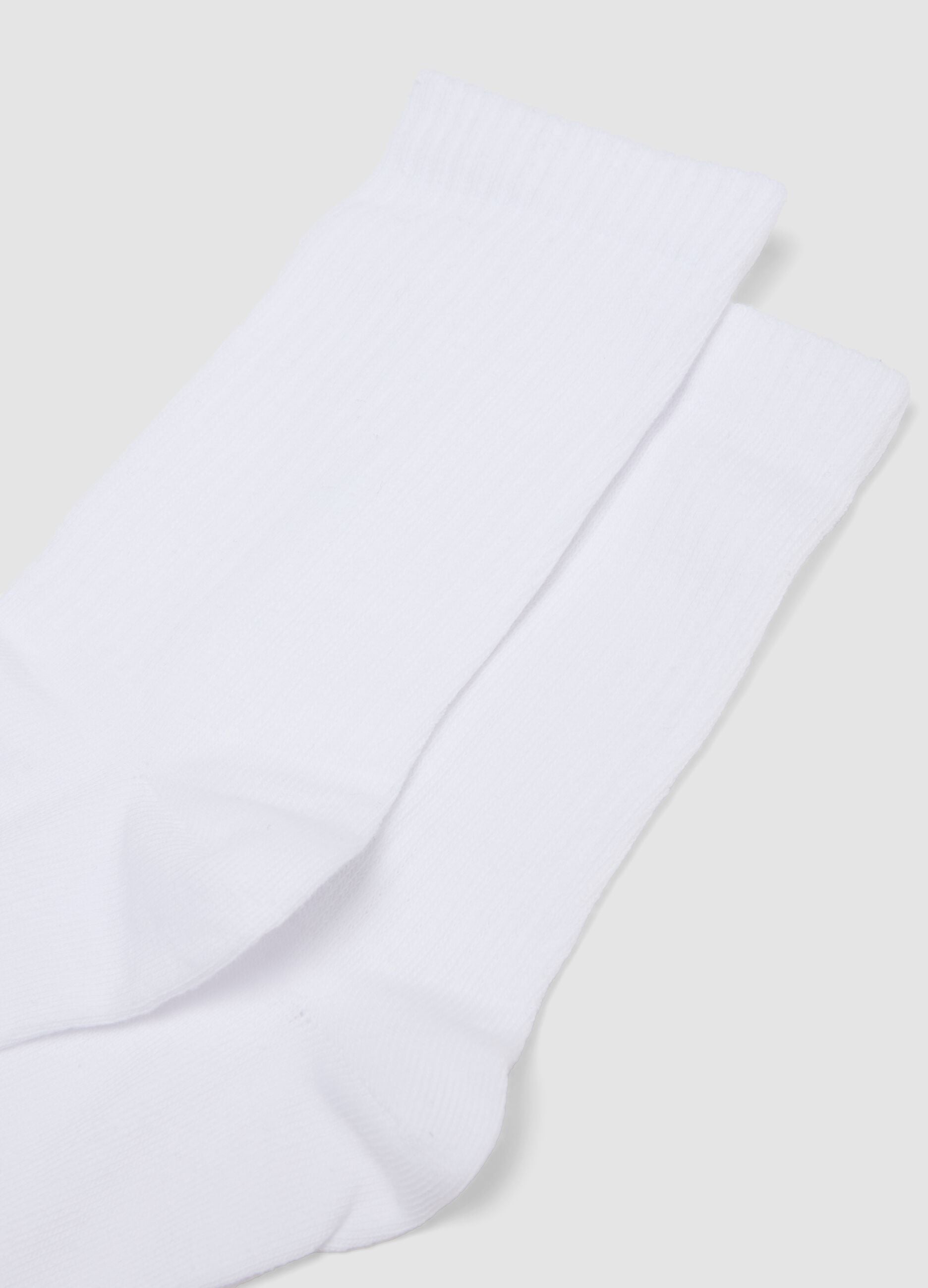 5er-Pack weisse Sportsocken aus Bio-Baumwolle