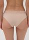 Beige stretch microfibre briefs with lace_2