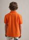 Orange stretch cotton polo for kids regular fit_1