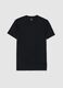 Black pure cotton regular fit T-shirt_4