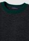 Dark grey crew-neck jumper in stretch wool and alpaca, regular fit_1