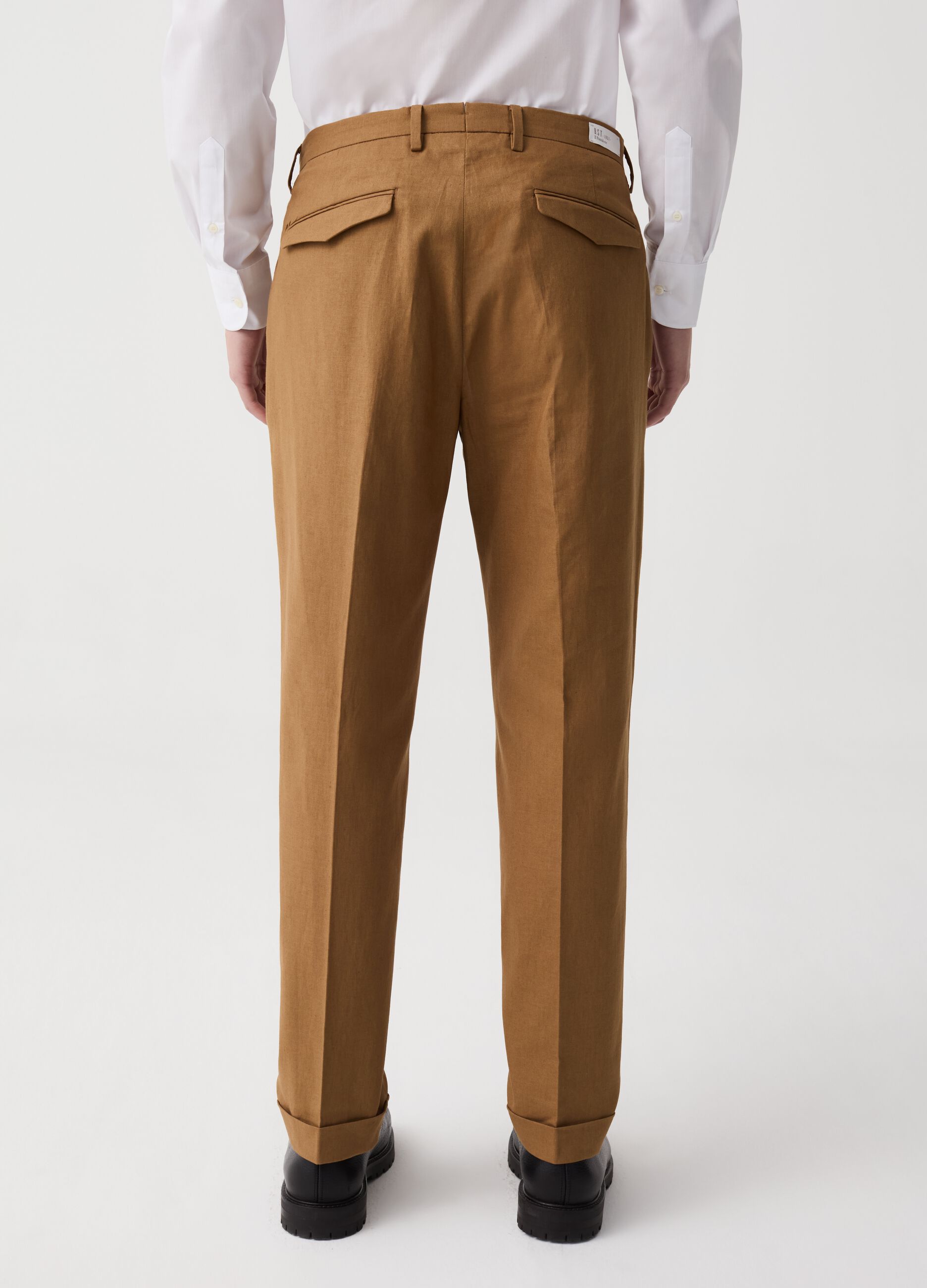 B.ST 1957 chino trousers with darts