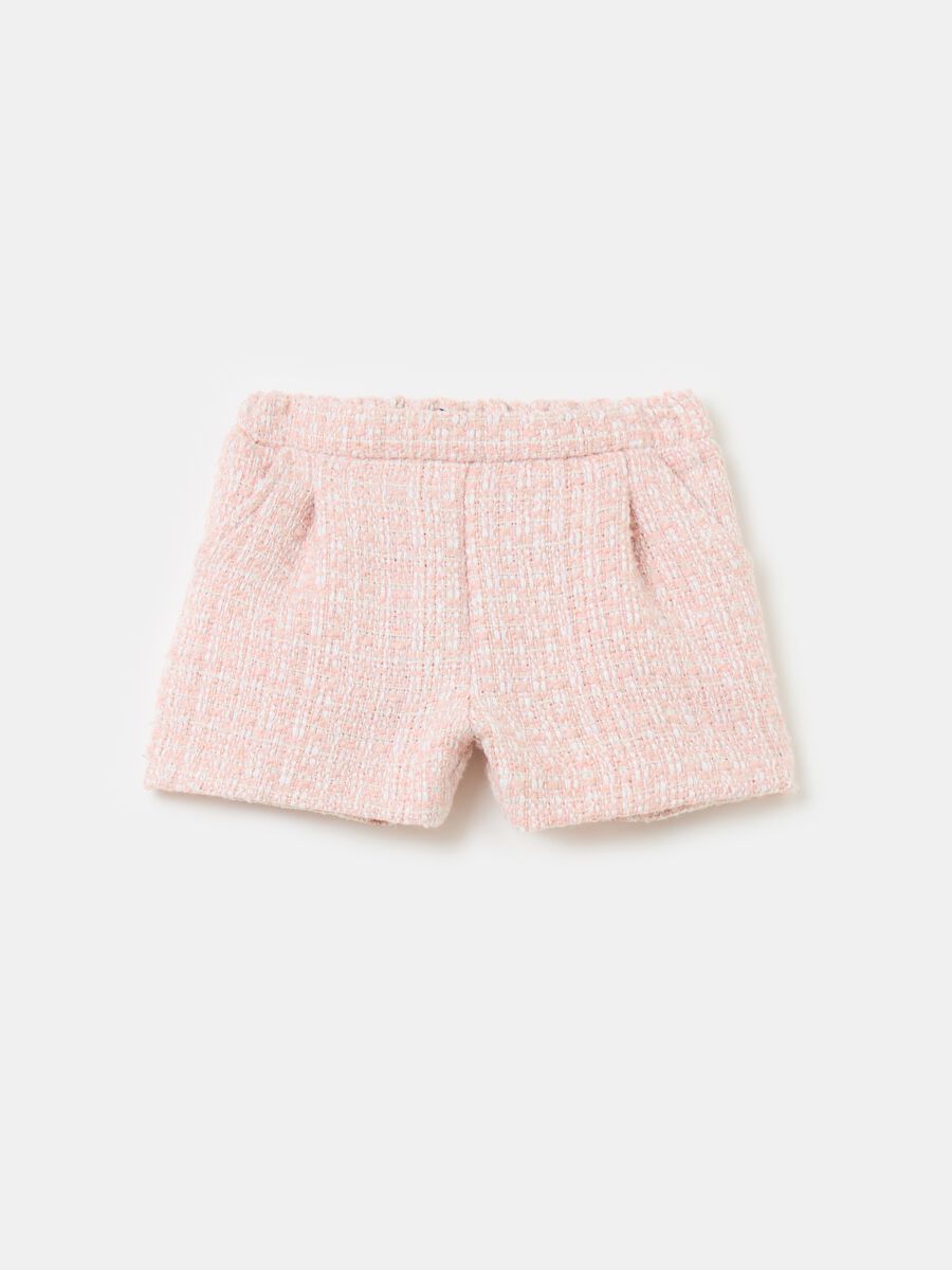 Shorts de tweed con lurex_0