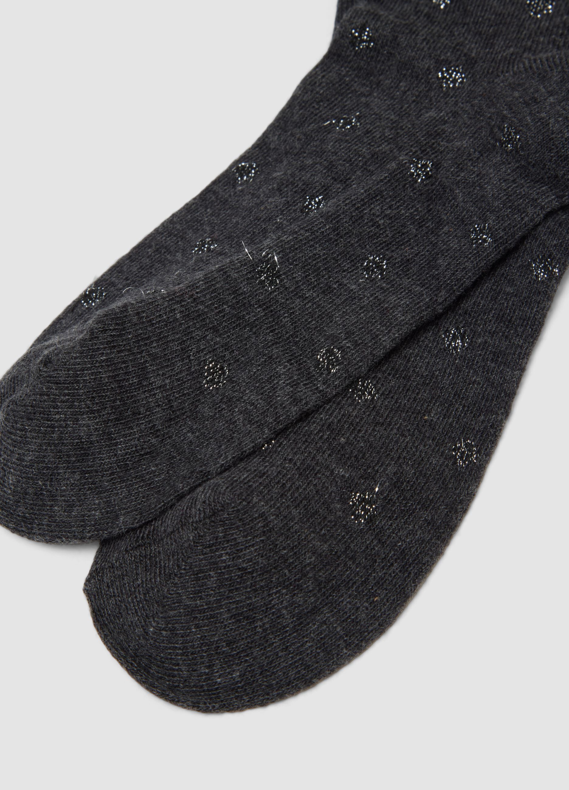 3-pack of grey and black organic stretch cotton socks
