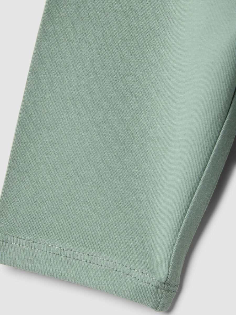 Gr&uuml;ne stretchige Baumwollleggings f&uuml;r M&auml;dchen im Skinny Fit_3