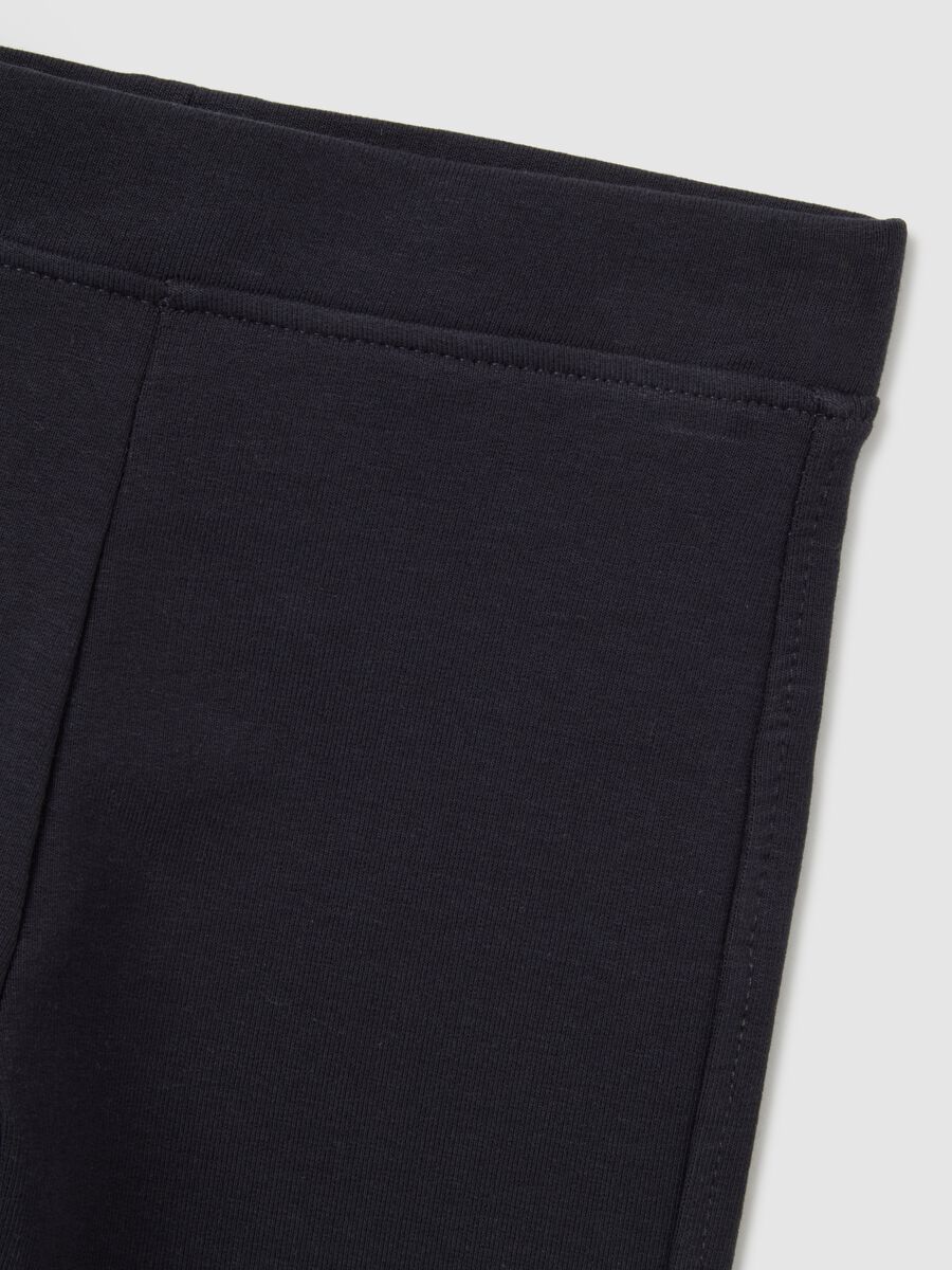 Multicolour sweatshirt and trouser set for girls in regular fit cotton blend_2