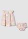 Newborn girl's regular fit multicolour pure cotton set_1