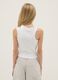 Girls' White Fitted Stretch Cotton Tank Top_1