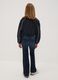 Girls&rsquo; blue flared stretch-cotton jeans_1